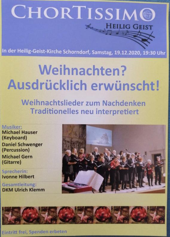 Chortissimo Weihnachten 2020 Chortissimo Weihnachten 2020